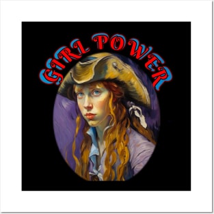 Girl power Pirate wench Posters and Art